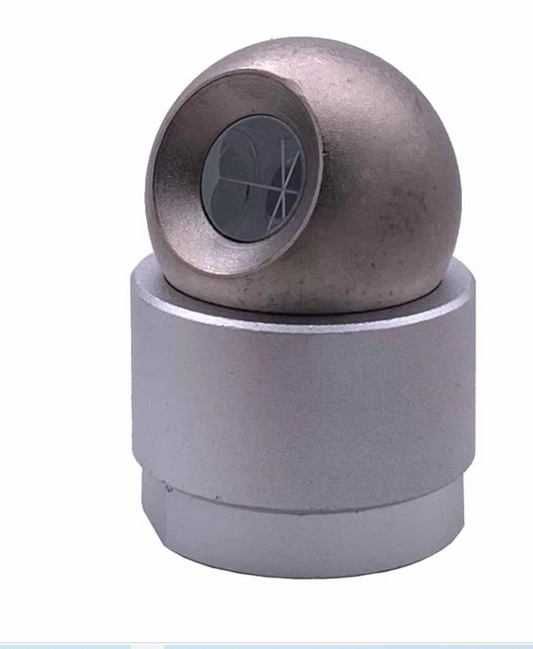 12.7mm ( 0.5inch) BALL mini optical prism  Silver Coated with Magnetic base for total station, sphere